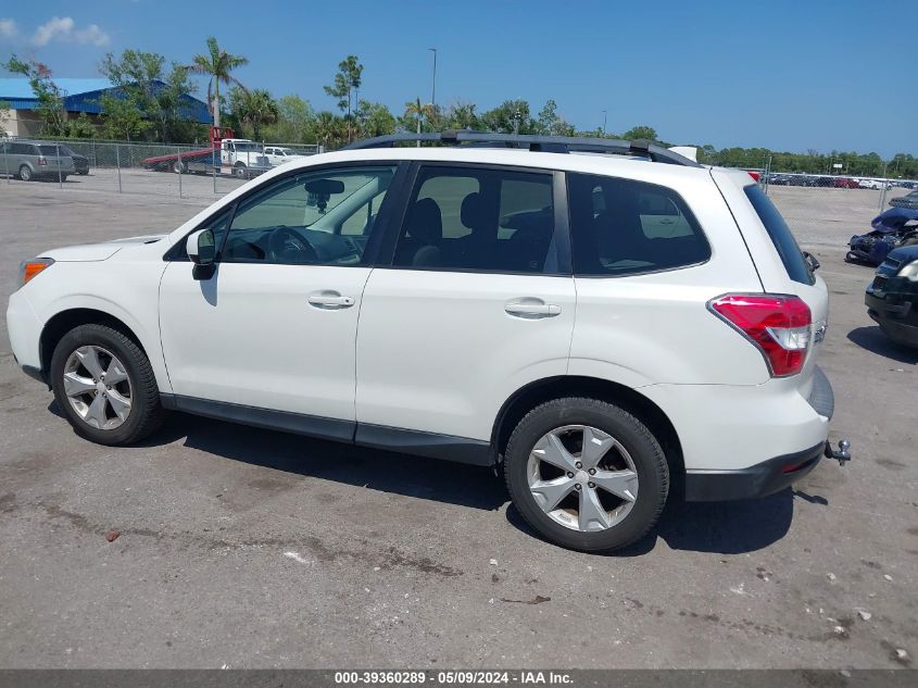 2016 Subaru Forester 2.5I Premium VIN: JF2SJADC6GH500032 Lot: 39360289