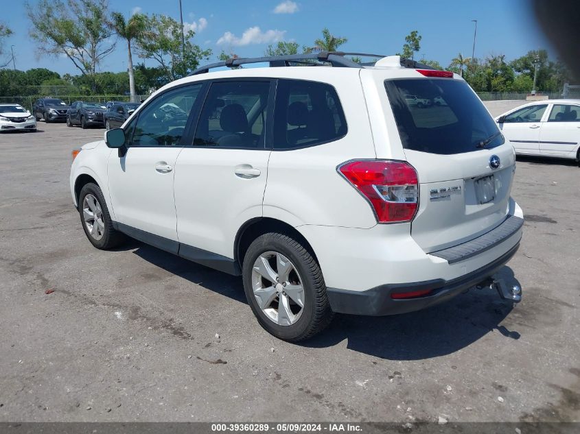 2016 Subaru Forester 2.5I Premium VIN: JF2SJADC6GH500032 Lot: 39360289