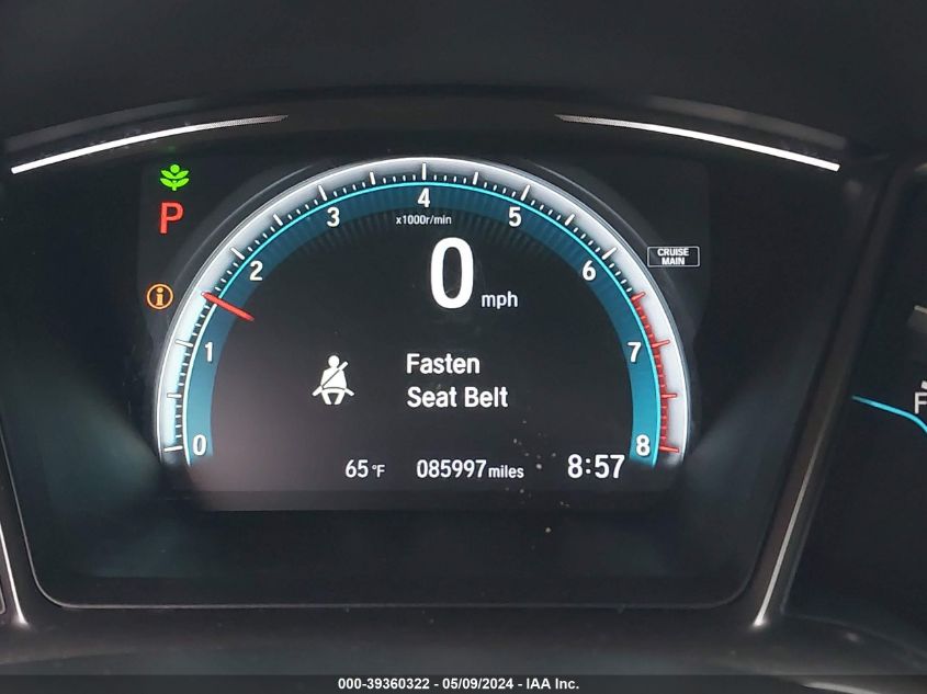 2018 Honda Civic Ex VIN: SHHFK7H53JU224197 Lot: 39360322