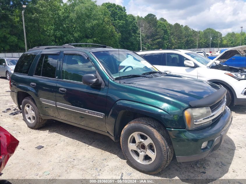 2002 Chevrolet Trailblazer Lt VIN: 1GNDS13S922260779 Lot: 39360351