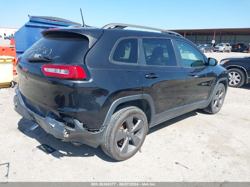 2016 Jeep Cherokee 75Th Anniversary VIN: 1C4PJLCB2GW342230 Lot: 39360377