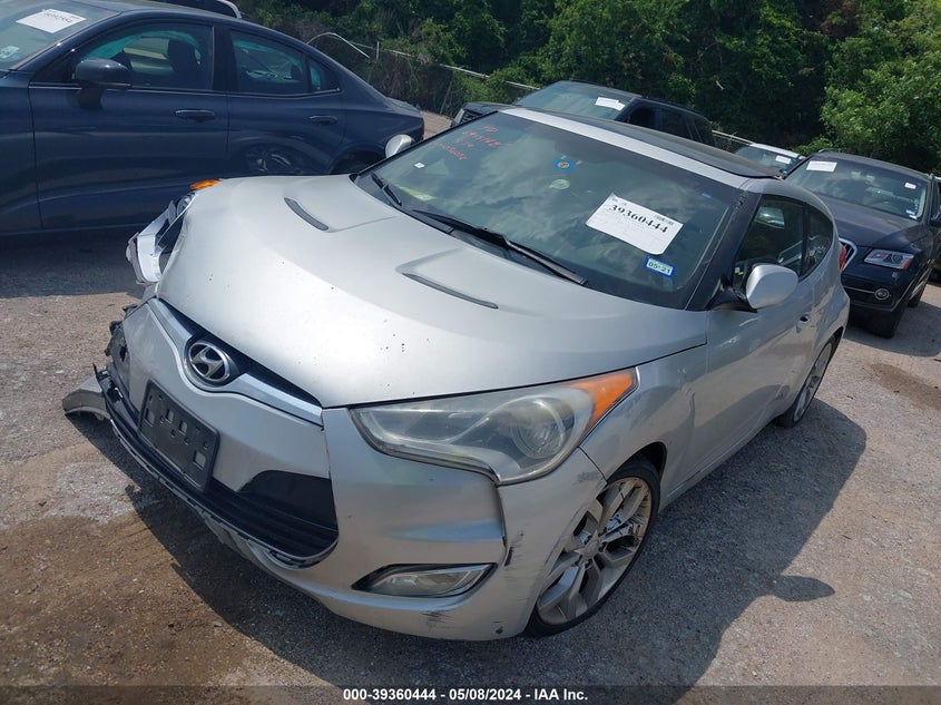 2012 Hyundai Veloster Base W/Black VIN: KMHTC6AD2CU036032 Lot: 39360444
