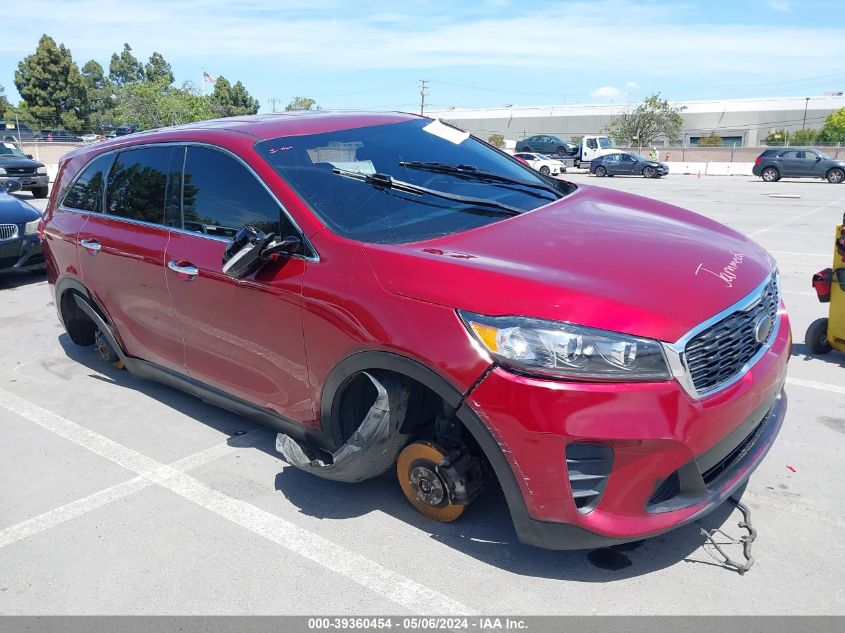 2019 Kia Sorento 3.3L Lx VIN: 5XYPG4A58KG571597 Lot: 39360454