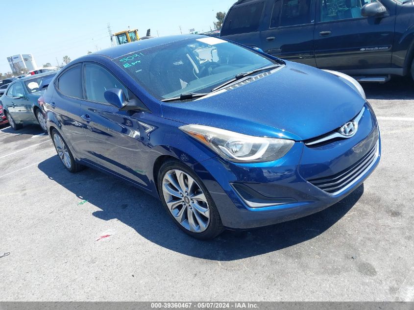 2016 Hyundai Elantra Se VIN: 5NPDH4AE1GH756820 Lot: 39360467