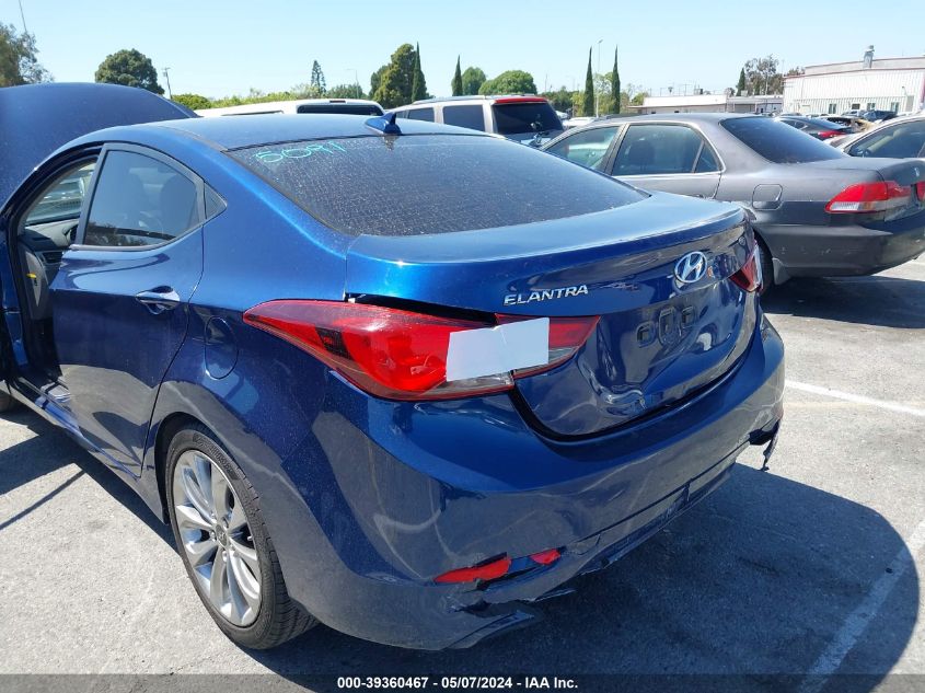 2016 Hyundai Elantra Se VIN: 5NPDH4AE1GH756820 Lot: 39360467