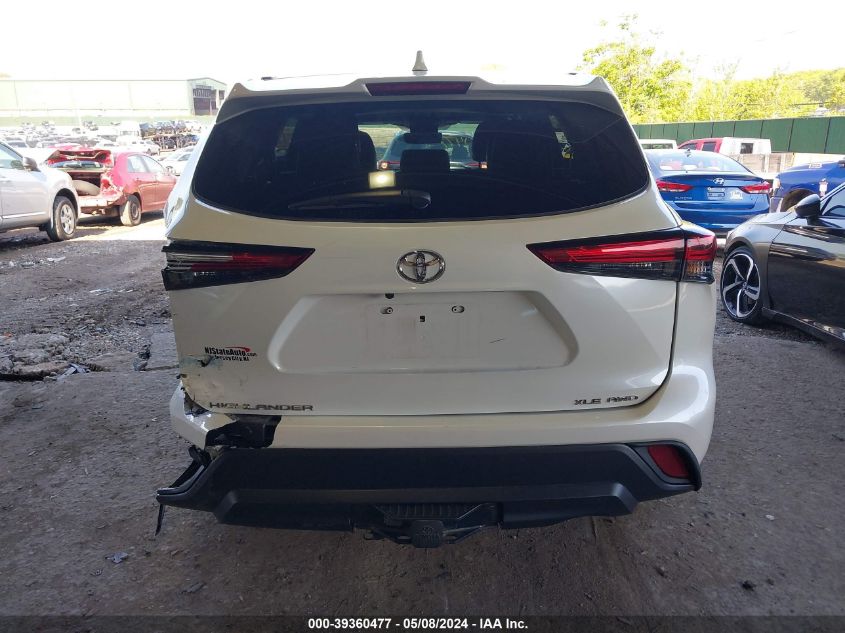 2021 Toyota Highlander Xle VIN: 5TDHZRBHXMS536084 Lot: 39360477