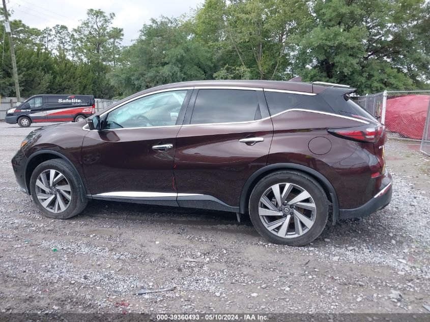 2021 Nissan Murano Sl Fwd VIN: 5N1AZ2CJ6MC107953 Lot: 39360493