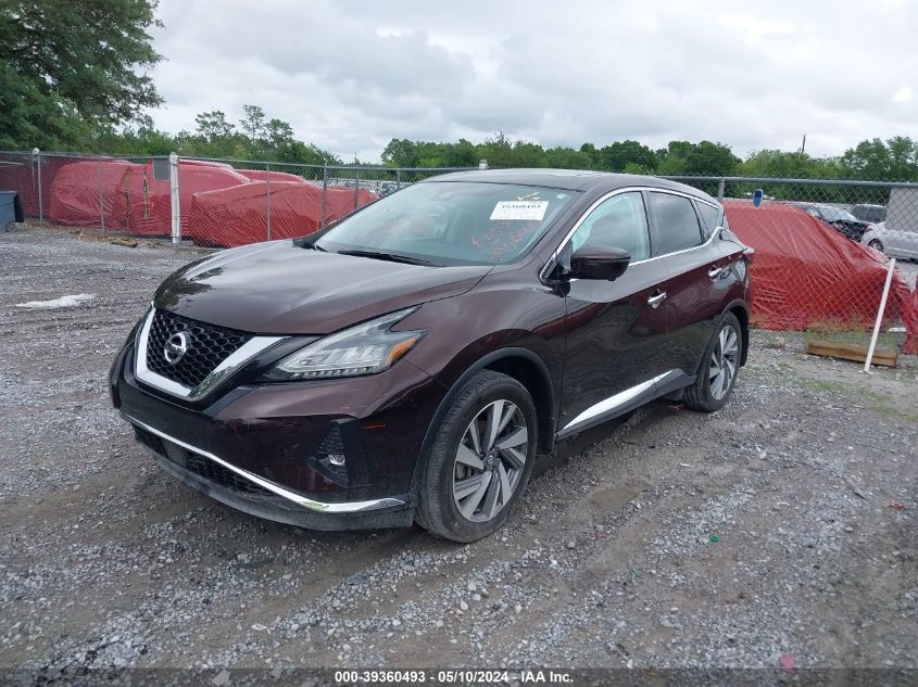 2021 Nissan Murano Sl Fwd VIN: 5N1AZ2CJ6MC107953 Lot: 39360493