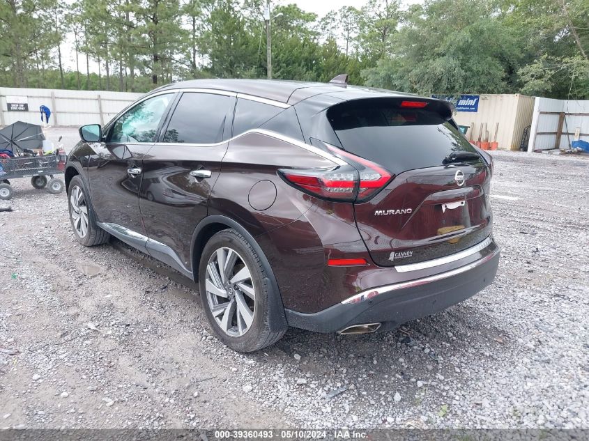 2021 Nissan Murano Sl Fwd VIN: 5N1AZ2CJ6MC107953 Lot: 39360493