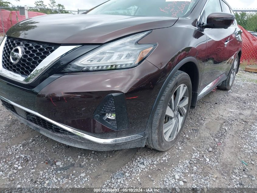 2021 Nissan Murano Sl Fwd VIN: 5N1AZ2CJ6MC107953 Lot: 39360493