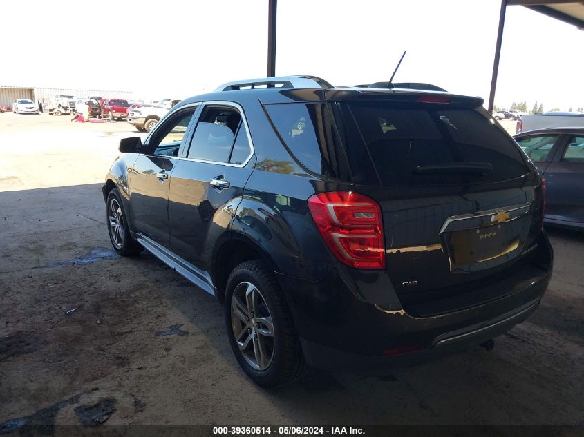 2016 Chevrolet Equinox Ltz VIN: 2GNFLGEK3G6209889 Lot: 39360514