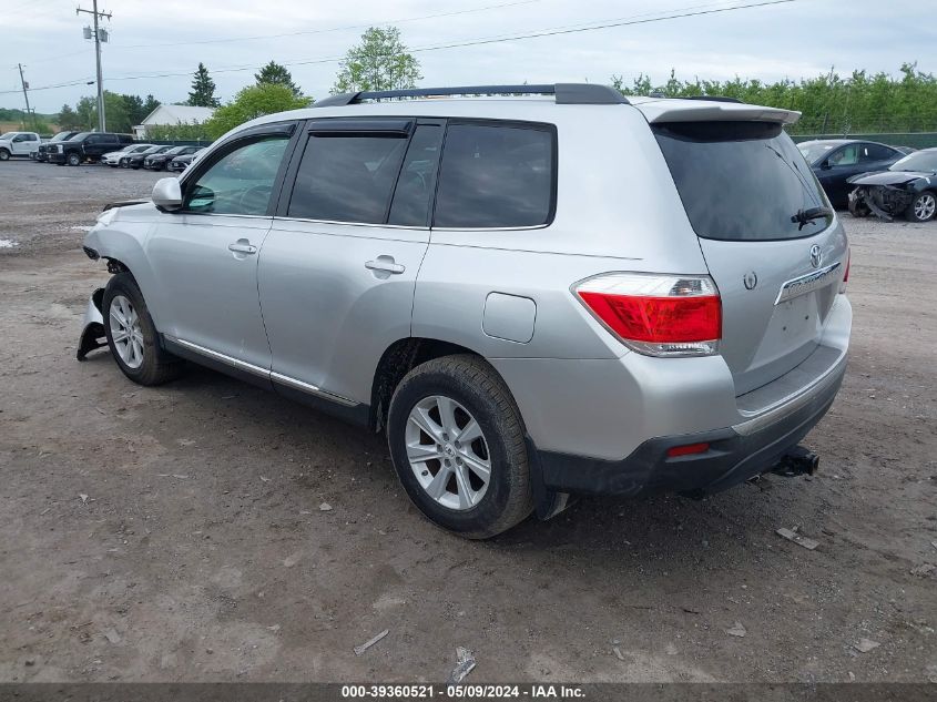 2012 Toyota Highlander Se VIN: 5TDBK3EH8CS150541 Lot: 39360521