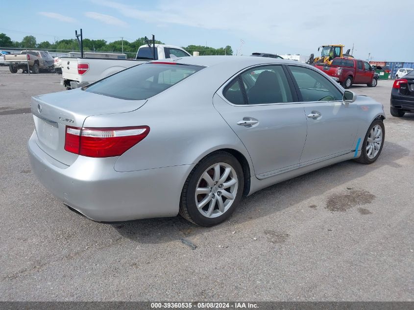 2007 Lexus Ls 460 VIN: JTHBL46F975019094 Lot: 39360535