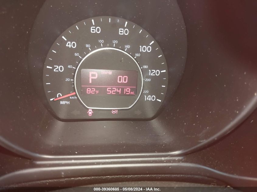 2019 Kia Soul + VIN: KNDJP3A50K7680195 Lot: 39360605