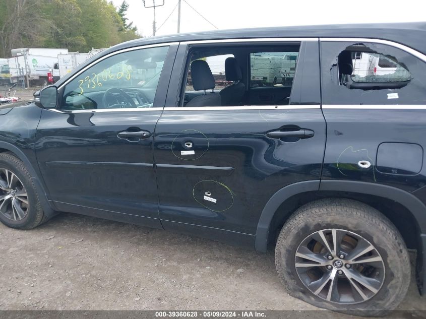 2017 Toyota Highlander Le VIN: 5TDBZRFH2HS38404 Lot: 39360628