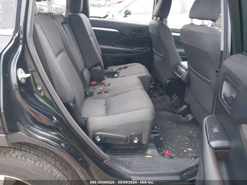 2017 Toyota Highlander Le VIN: 5TDBZRFH2HS38404 Lot: 39360628