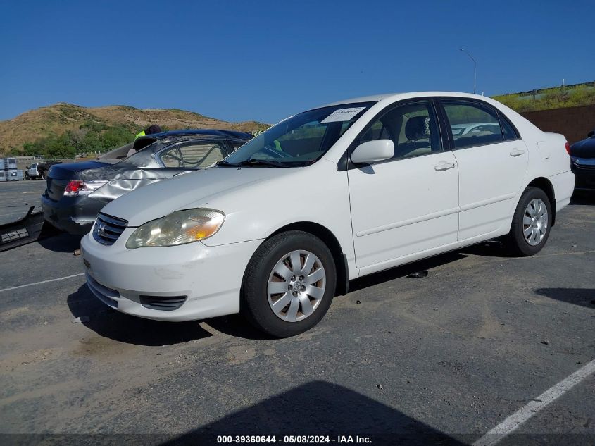 2003 Toyota Corolla Le VIN: 1NXBR32E93Z024525 Lot: 39360644