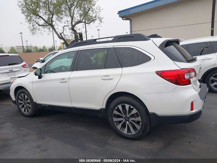 2016 Subaru Outback 3.6R Limited VIN: 4S4BSENCXG3223962 Lot: 39360648