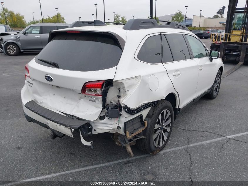 2016 Subaru Outback 3.6R Limited VIN: 4S4BSENCXG3223962 Lot: 39360648