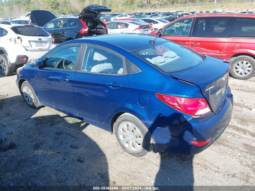 2016 Hyundai Accent Se VIN: KMHCT4AE6GU167287 Lot: 39360696