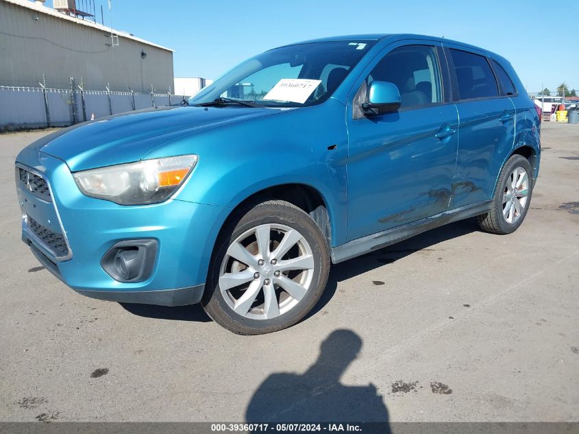 2013 Mitsubishi Outlander Sport Es VIN: 4A4AR3AU2DE007417 Lot: 39360717