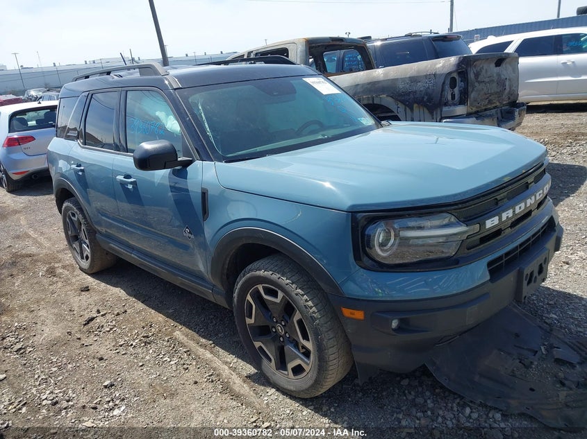 2021 Ford Bronco Sport Outer Banks VIN: 3FMCR9C6XMRA61591 Lot: 39360782