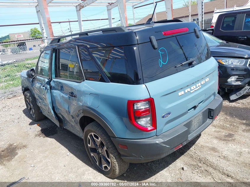 2021 Ford Bronco Sport Outer Banks VIN: 3FMCR9C6XMRA61591 Lot: 39360782