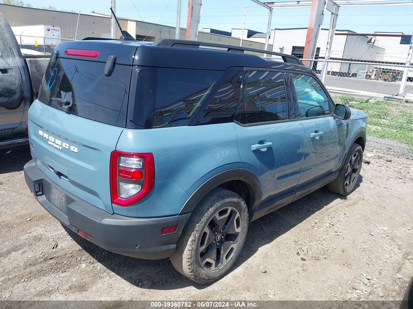 2021 Ford Bronco Sport Outer Banks VIN: 3FMCR9C6XMRA61591 Lot: 39360782