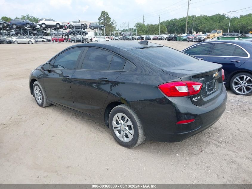 2019 Chevrolet Cruze Ls VIN: 1G1BC5SM5K7128587 Lot: 39360839