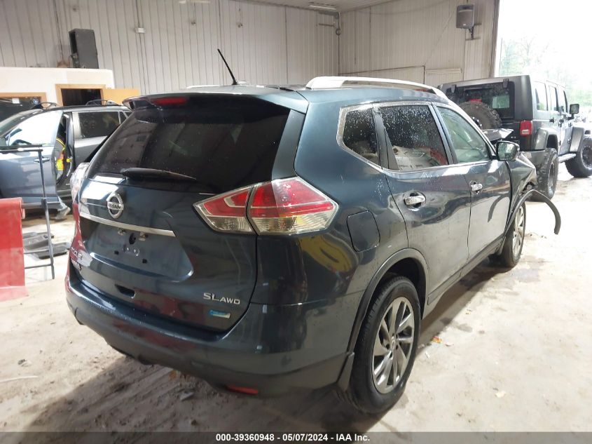 2014 Nissan Rogue S/Sl/Sv VIN: 5N1AT2MV2EC766004 Lot: 39360948