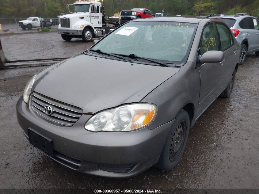 2003 Toyota Corolla Le VIN: 2T1BR32E33C095625 Lot: 39360957