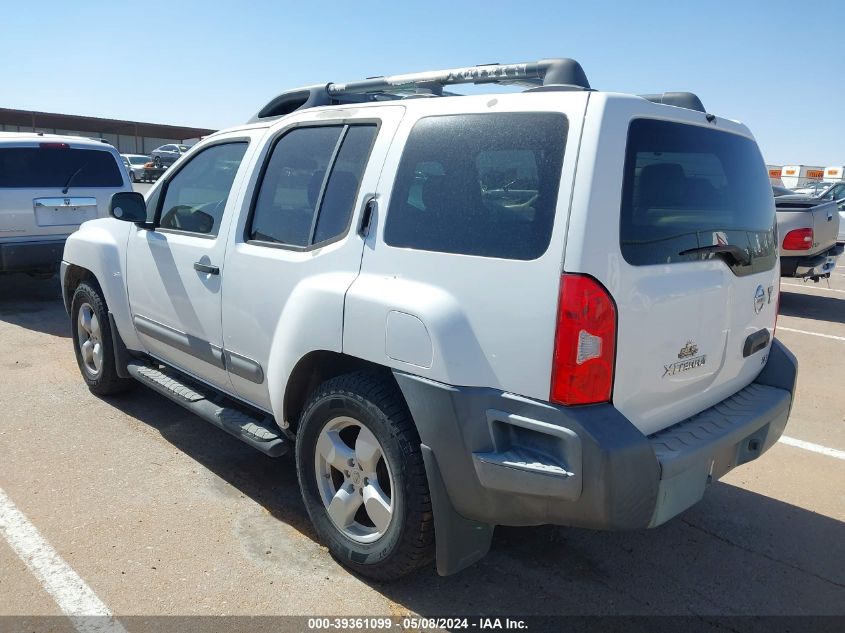 2005 Nissan Xterra Se VIN: 5N1AN08U45C624320 Lot: 39361099