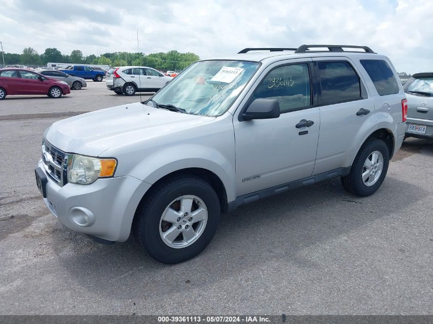 2008 Ford Escape Xlt VIN: 1FMCU03ZX8KB92907 Lot: 39361113