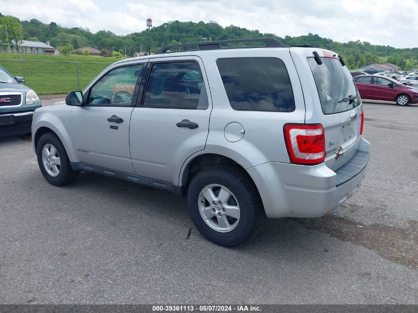 2008 Ford Escape Xlt VIN: 1FMCU03ZX8KB92907 Lot: 39361113