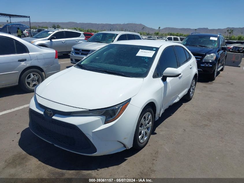 2020 Toyota Corolla Le VIN: JTDEPRAE1LJ006291 Lot: 39361157