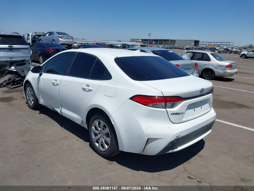 2020 Toyota Corolla Le VIN: JTDEPRAE1LJ006291 Lot: 39361157