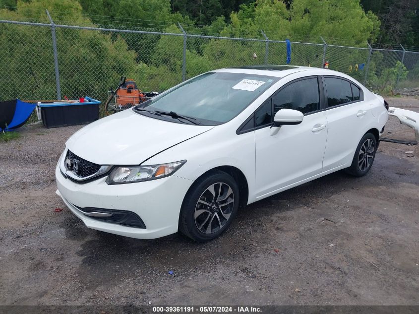 2014 Honda Civic Ex VIN: 19XFB2F88EE075072 Lot: 39361191