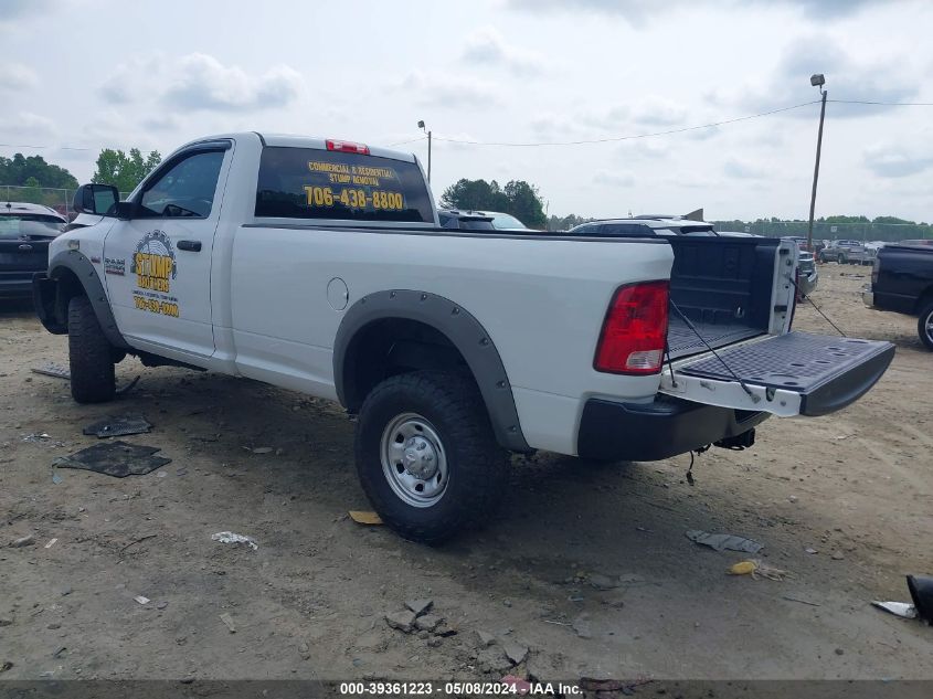 2018 Ram 2500 Tradesman Regular Cab 4X4 8' Box VIN: 3C6MR5AJ2JG166391 Lot: 39361223