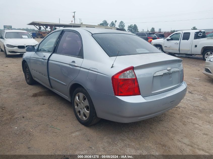 2006 Kia Spectra Ex/Lx/Sx VIN: KNAFE121465244704 Lot: 39361275