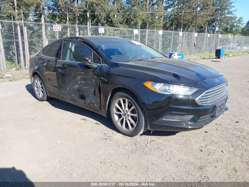 2017 Ford Fusion Se VIN: 3FA6P0H76HR125772 Lot: 39361317