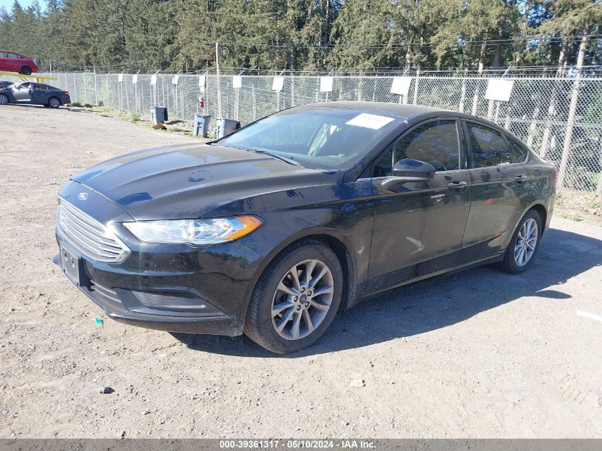 2017 Ford Fusion Se VIN: 3FA6P0H76HR125772 Lot: 39361317