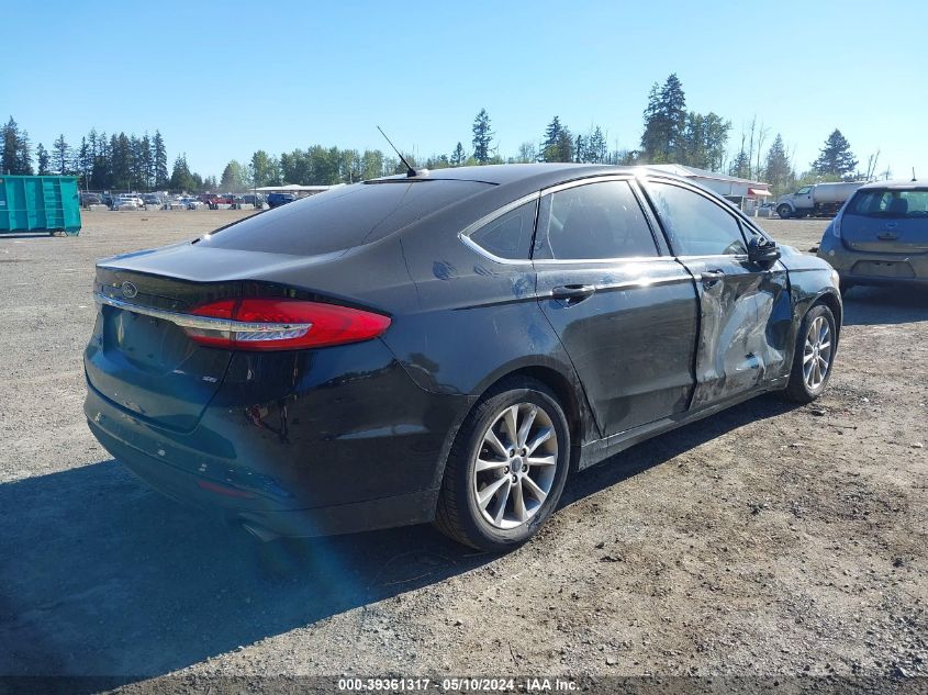 2017 Ford Fusion Se VIN: 3FA6P0H76HR125772 Lot: 39361317