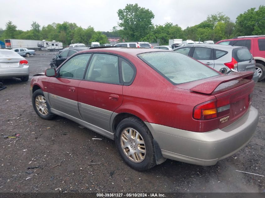 2002 Subaru Outback H6-3.0/H6-3.0 Vdc VIN: 4S3BE896927200627 Lot: 39361327