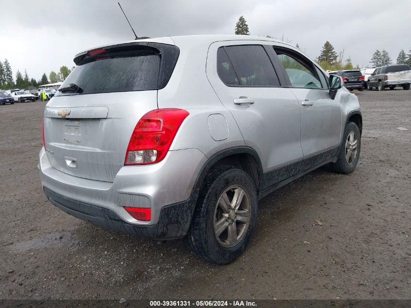 2019 Chevrolet Trax Ls VIN: 3GNCJNSB1KL228625 Lot: 39361331