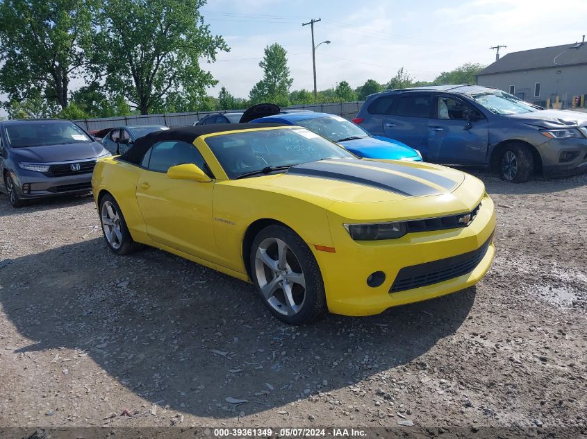 2015 Chevrolet Camaro 2Lt VIN: 2G1FF3D39F9295850 Lot: 39361349