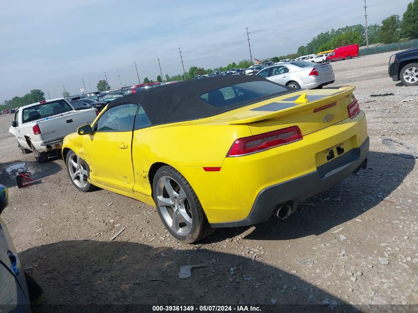 2015 Chevrolet Camaro 2Lt VIN: 2G1FF3D39F9295850 Lot: 39361349