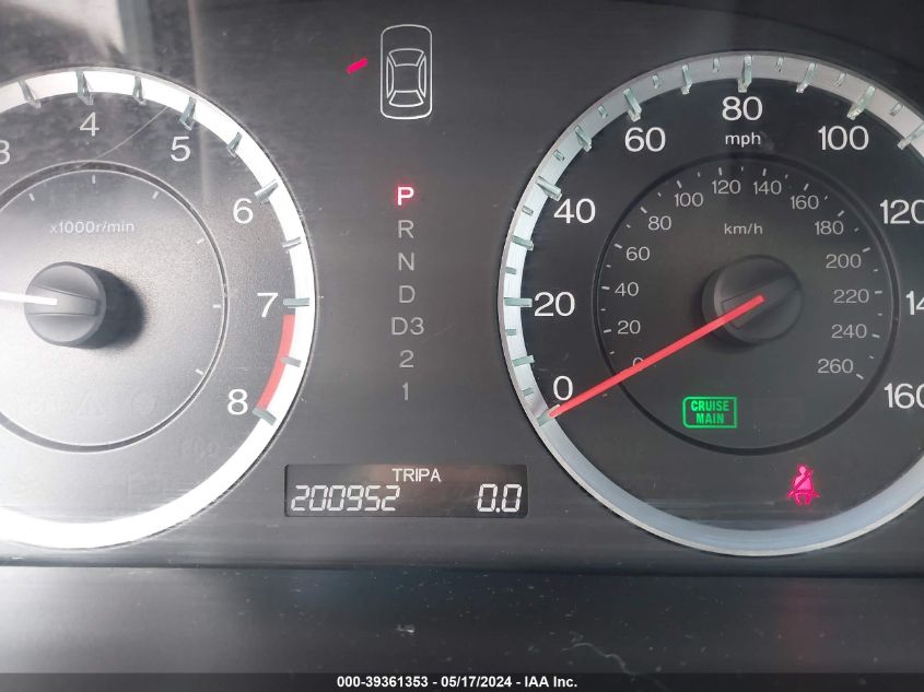 2010 Honda Accord 2.4 Ex-L VIN: 1HGCP2F8XAA132231 Lot: 39361353