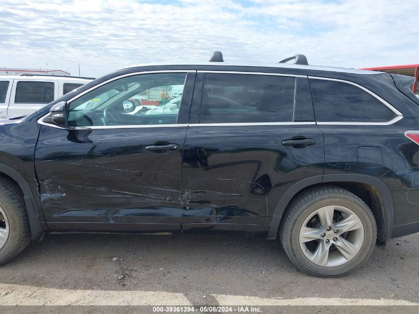 2015 Toyota Highlander Limited Platinum V6 VIN: 5TDYKRFH6FS042094 Lot: 39361394