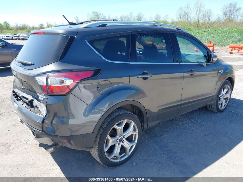 2017 Ford Escape Titanium VIN: 1FMCU9J91HUE13161 Lot: 39361403