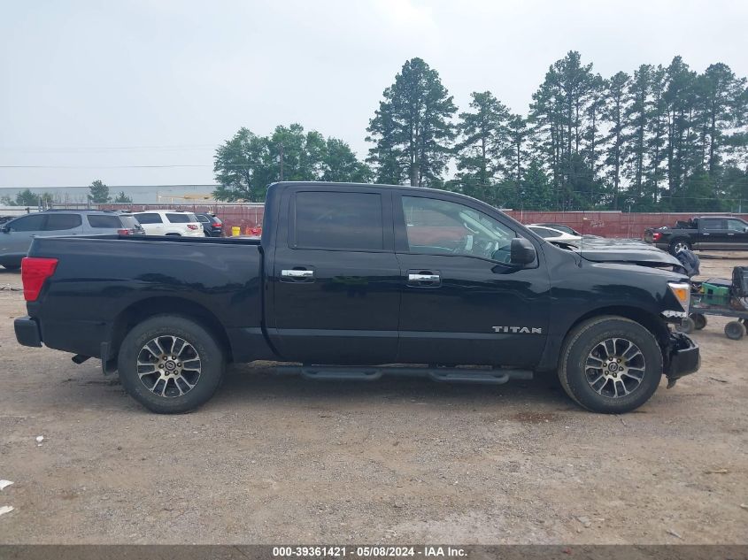 2021 Nissan Titan Sv 4X2 VIN: 1N6AA1EE8MN522392 Lot: 39361421